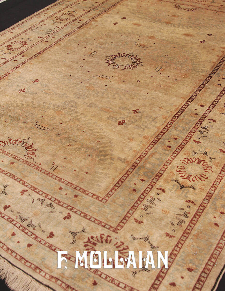 Tapis Persan Antique Tabriz Hadji djalili Soie n°:77006666